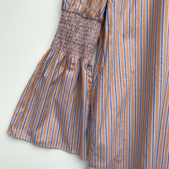 Anthropologie Maeve Striped Shift Dress Flare M - Picture 7 of 7
